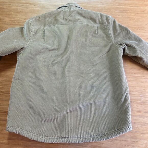 LL Bean Men’s 1912 Heritage Lined Shirt Jac Shacket Corduroy Tan L Regular - Picture 2 of 13